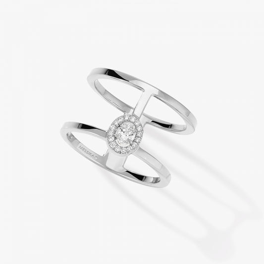 Bague Glam'azone 2 rangs or et diamants