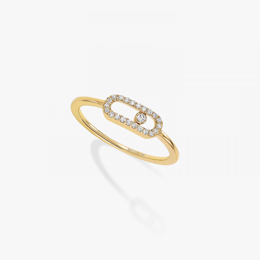 Bague Move Uno or et diamants