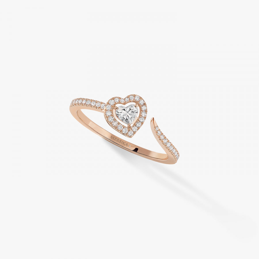 Bague Joy Cœur or et diamants pavée