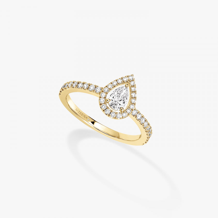 Bague Joy or et diamant poire