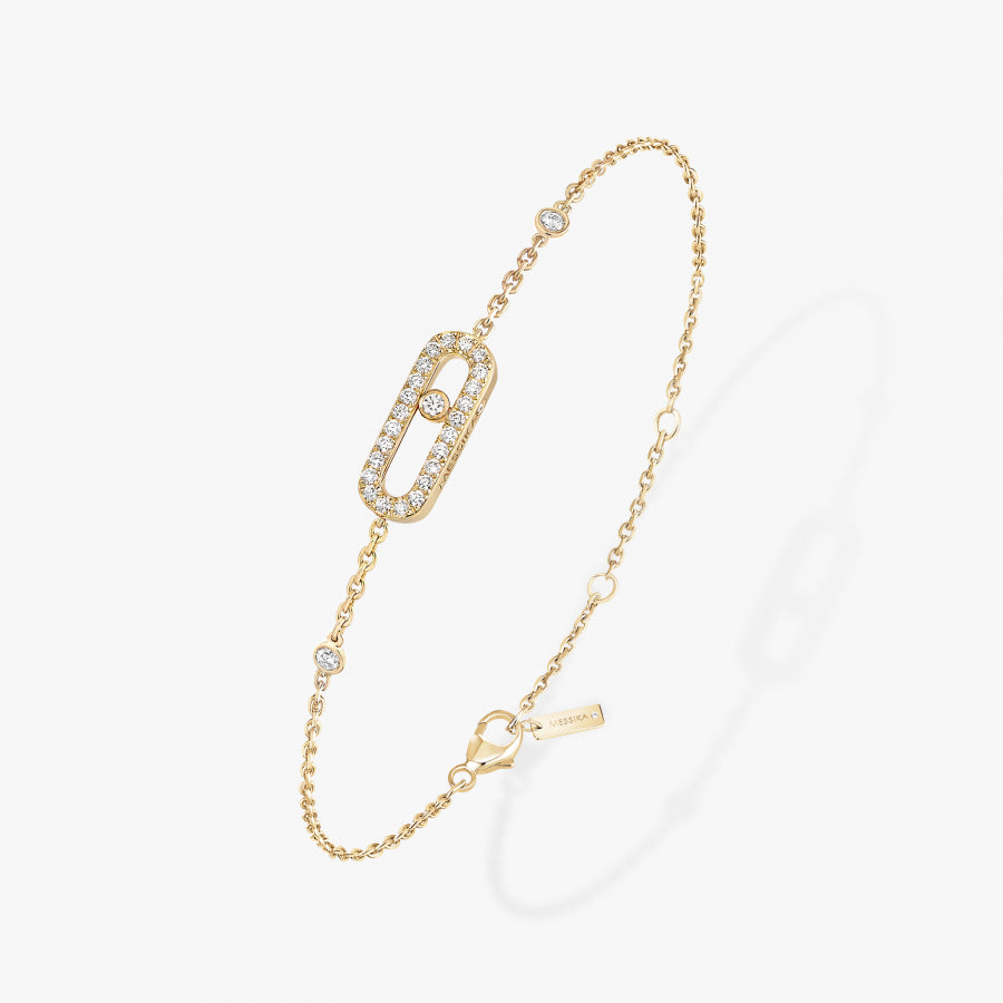 Bracelet Move Uno Pavé or et diamants