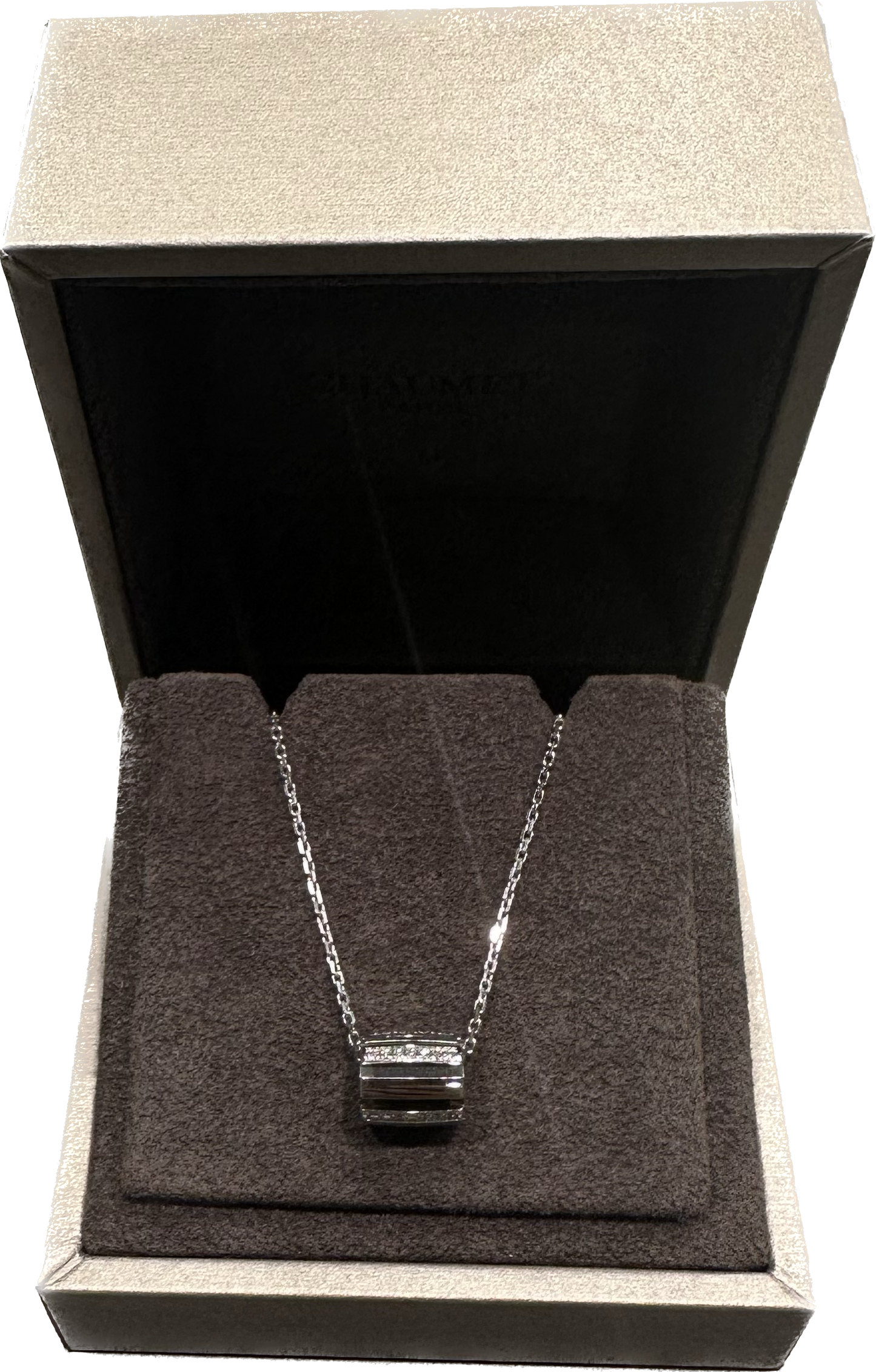Pendentif Chaumet Class One or blanc 18 kt