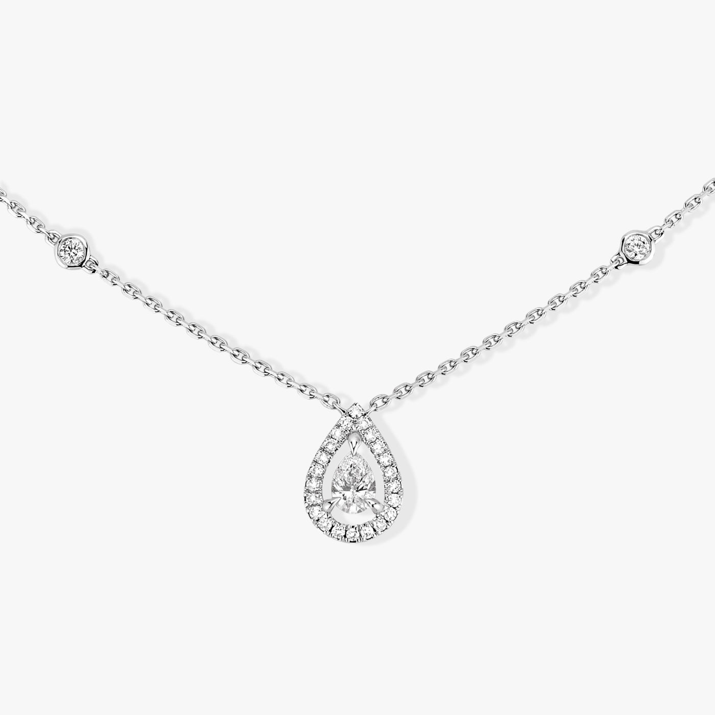 Collier Joy or et diamant poire
