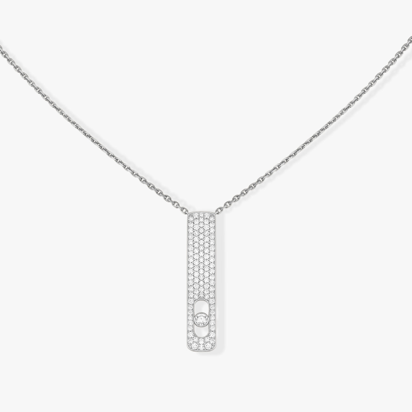 Pendentif My First Diamond or et diamant pavé