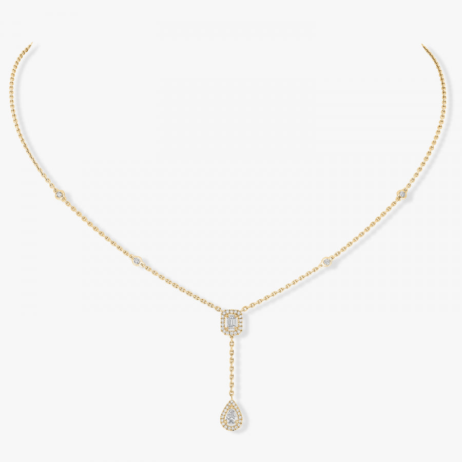 Collier Cravate My Twin or et diamants