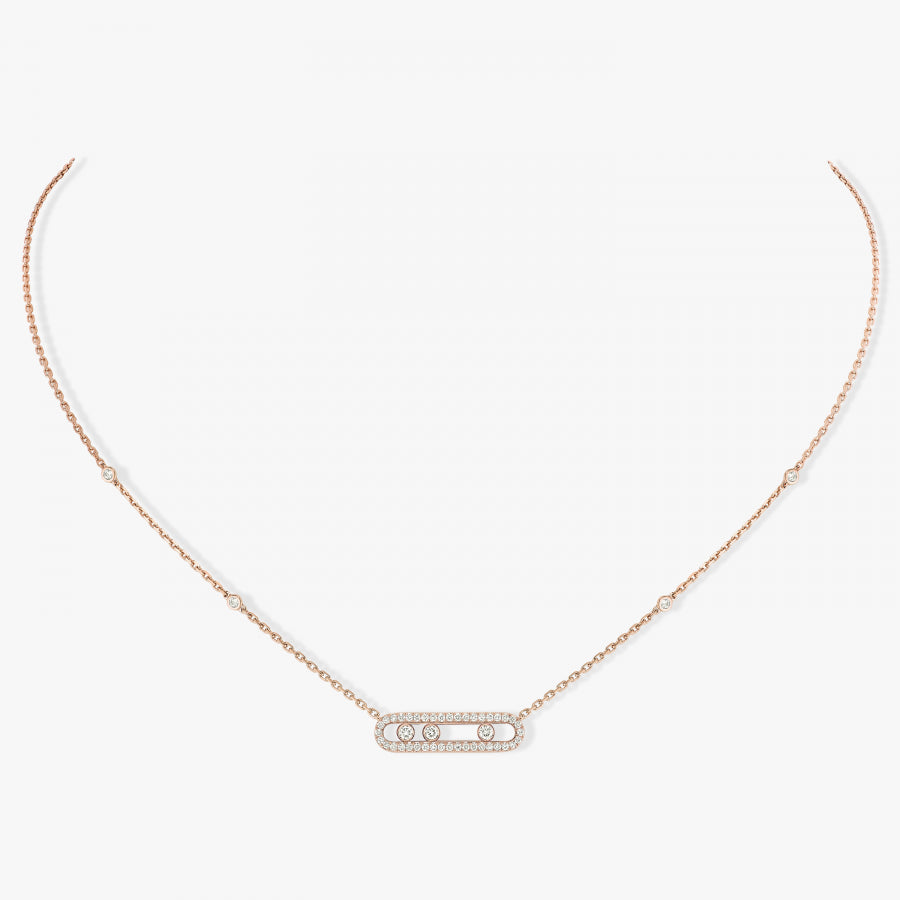 Collier Baby Move Pavé or et diamants