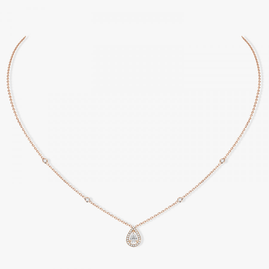 Collier Joy or et diamant poire