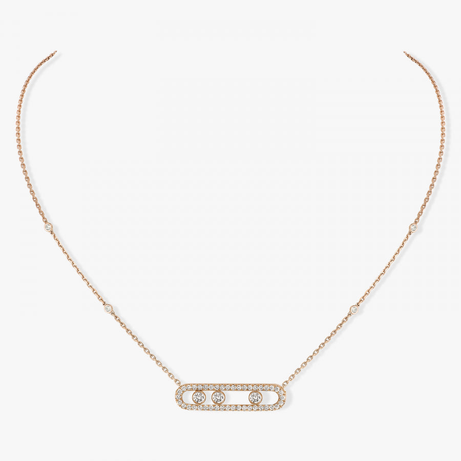 Collier Move Pavé or et diamants