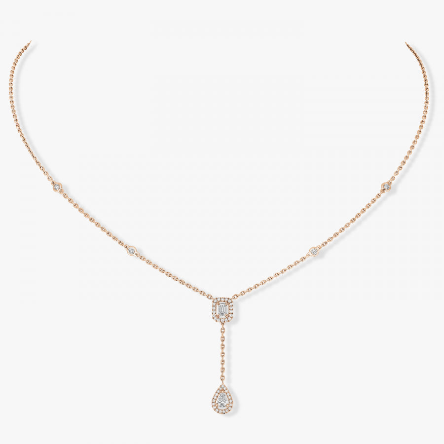 Collier Cravate My Twin or et diamants