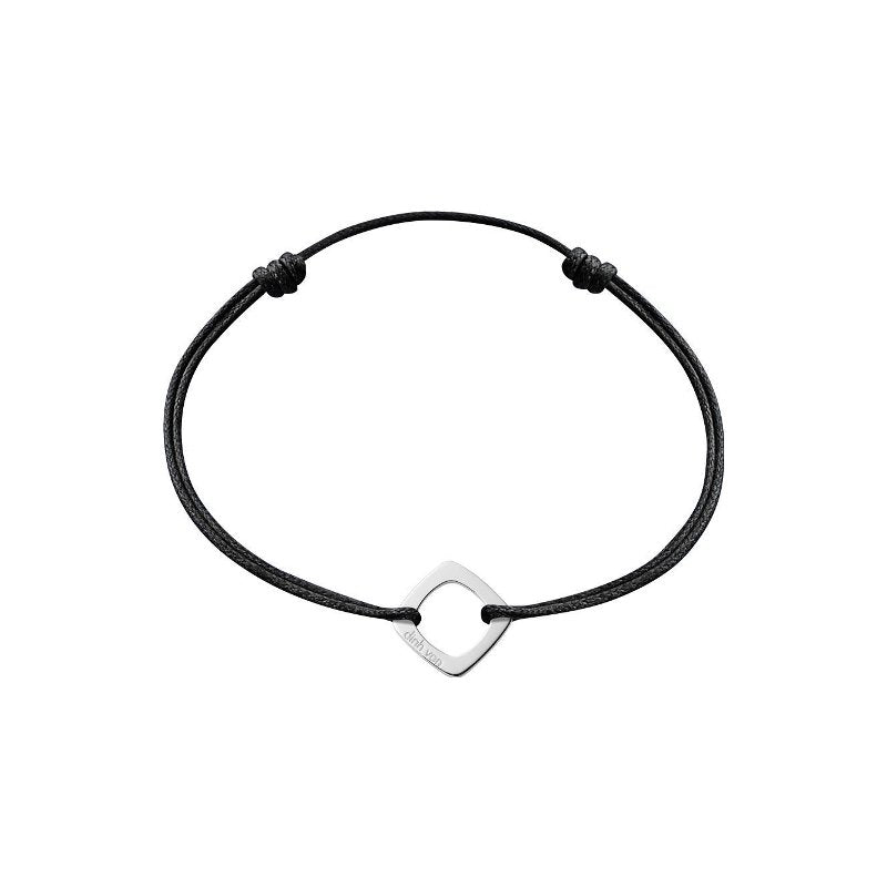 Bracelet sur cordon Impression or blanc petit modèle