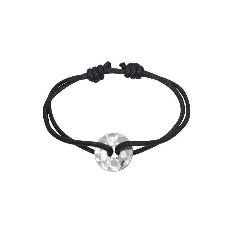 Bracelet sur cordon Pi argent