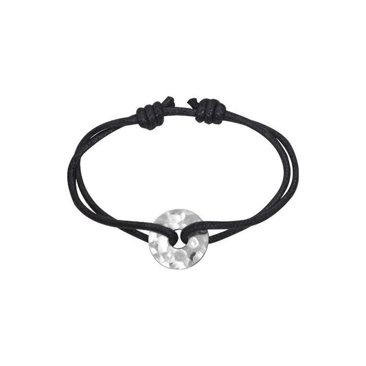 Bracelet sur cordon Pi argent