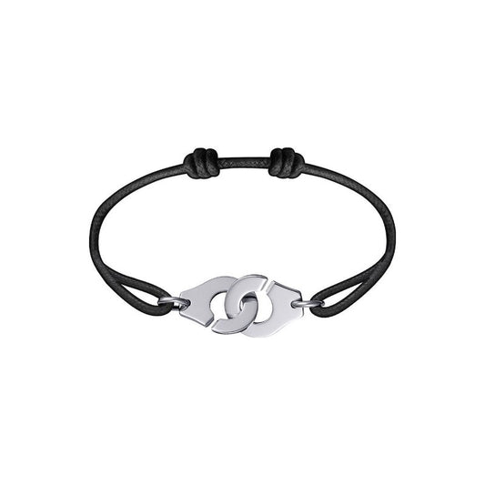 Bracelet sur cordon Menottes R15 or blanc