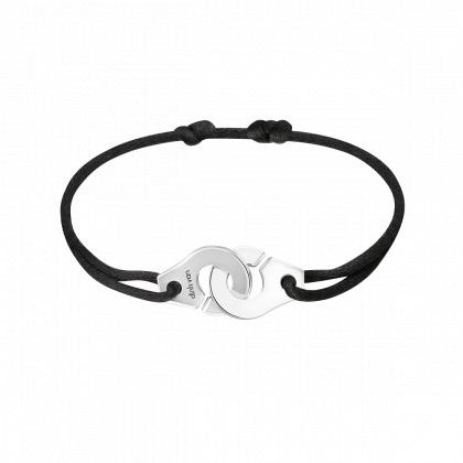 Bracelet sur cordon Menottes R15 argent