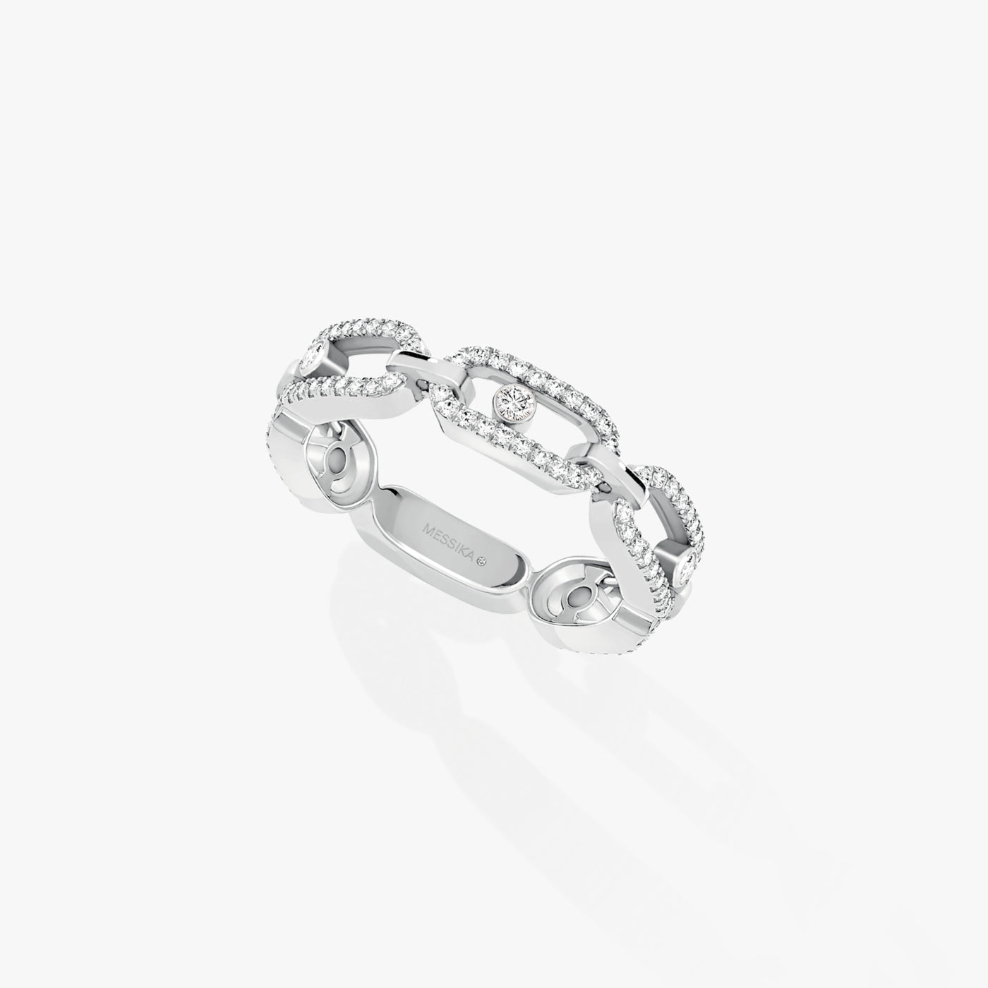 Bague Move Link Multi Pavée or et diamants