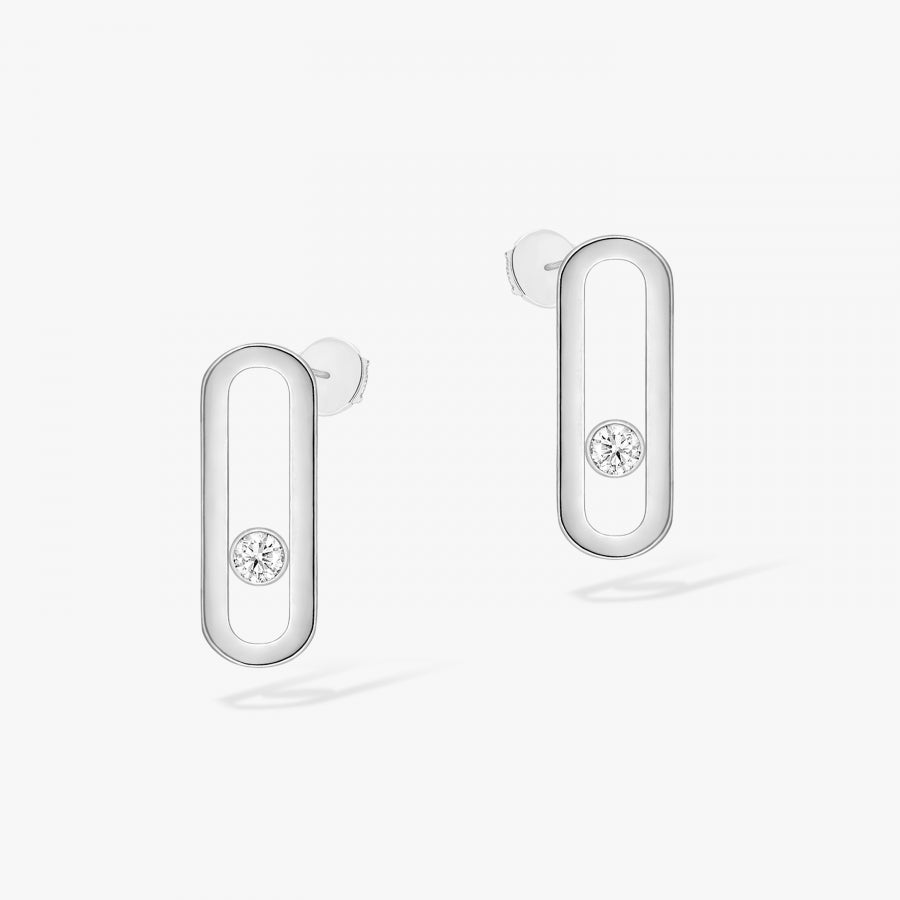 Boucles d'oreilles Move Uno or et diamants