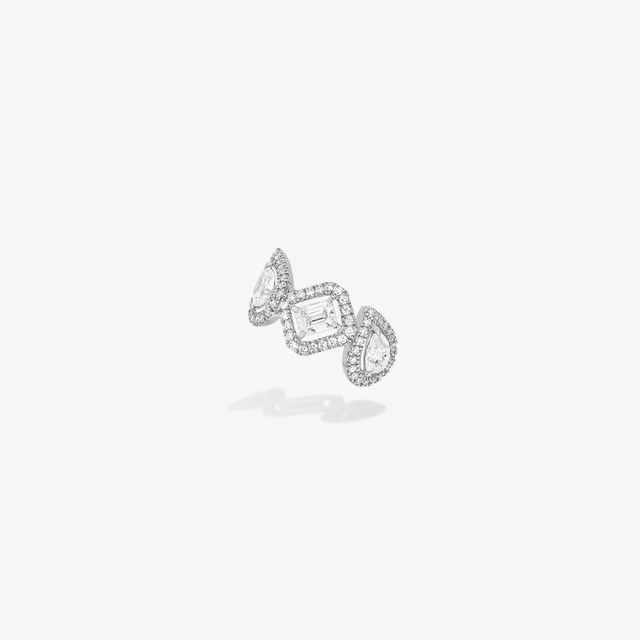 Mono clip milieu My Twin or et diamants