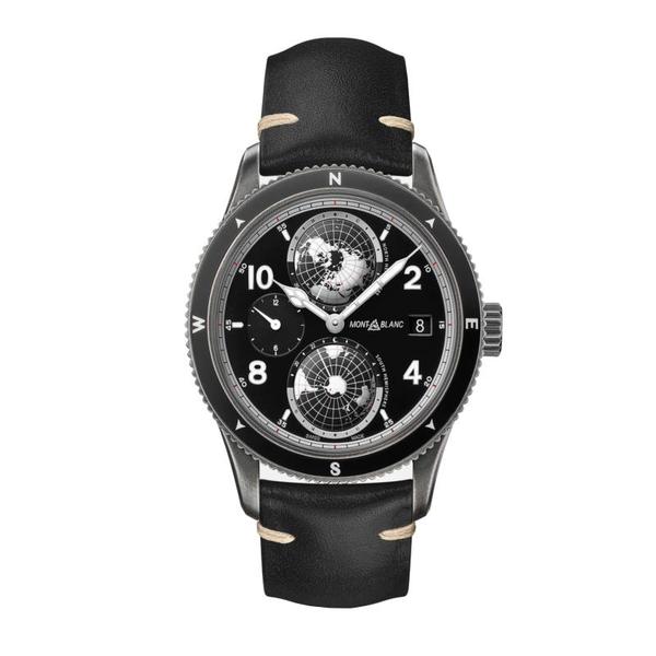 Montre Montblanc 1858 Geosphere Ultra Black (édition limitée)