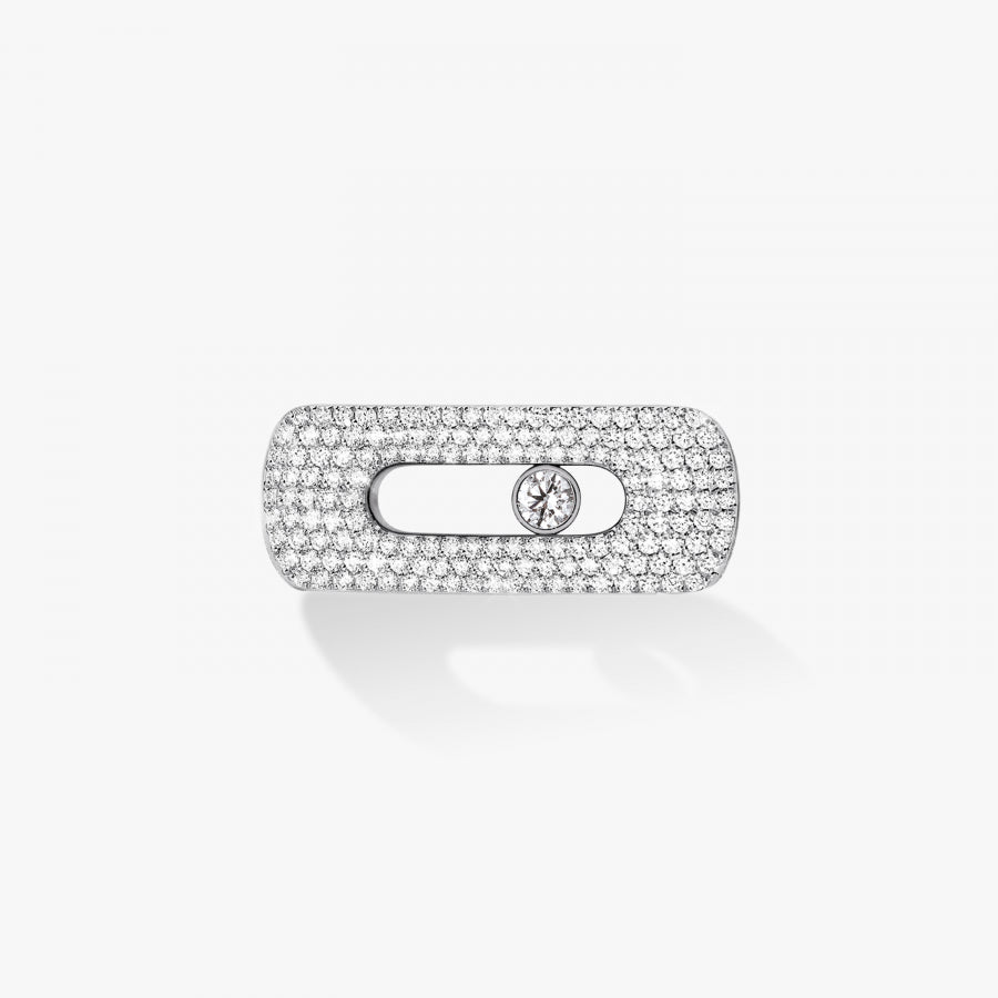 Bracelet My Move motif or pavé et bracelet cuir double tour