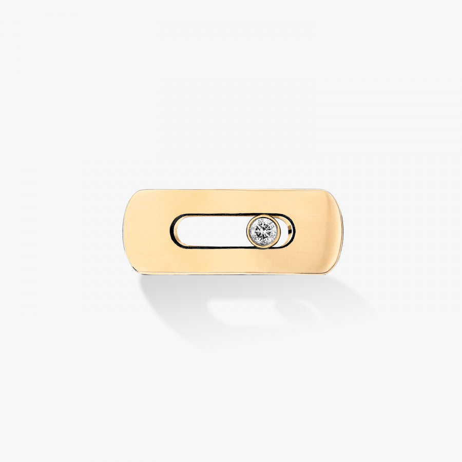 Bracelet My Move motif or et bracelet cuir double tour