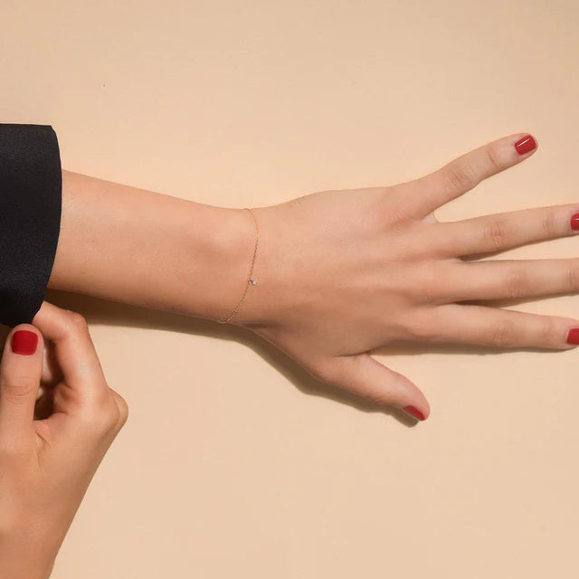 Bracelet jonc 360° or jaune diamant 0.07ct