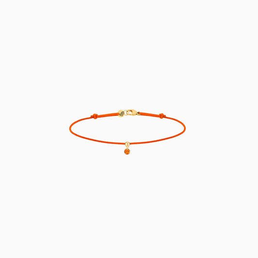 Bracelet BB saphir orange 0.15ct or jaune cordon orange