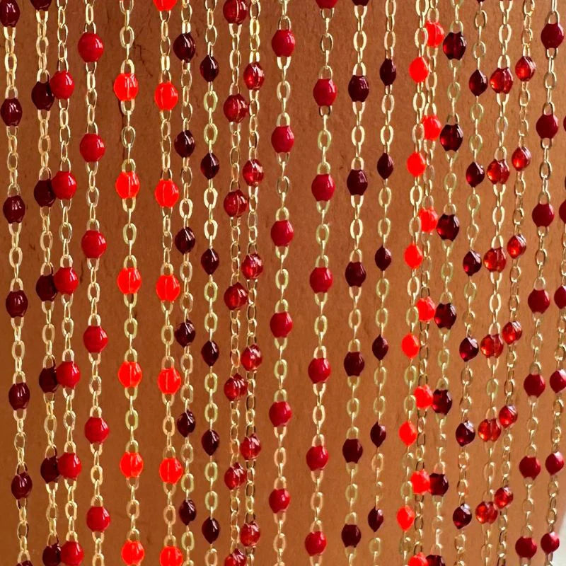 Bracelet Gigi Classique Bordeaux or jaune 17cm