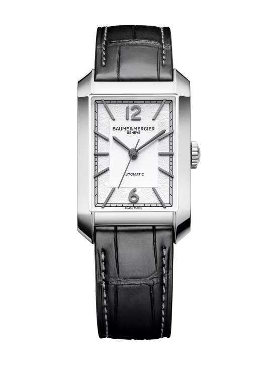 Montre Hampton acier et cuir