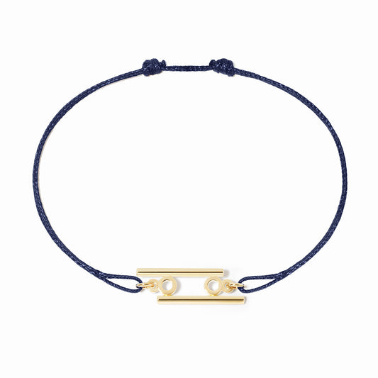 Bracelet cordon Cancer or jaune