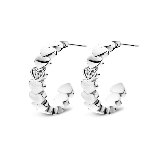 Créoles Adore argent et diamants