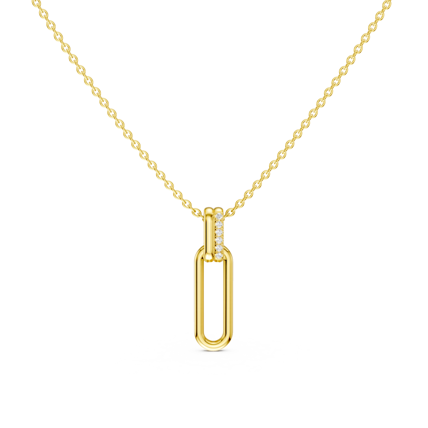 Pendentif Birkin PVD doré et diamants