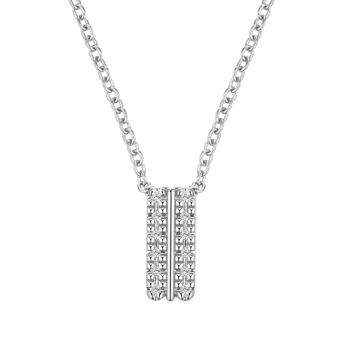 Pendentif Elaine argent et diamants
