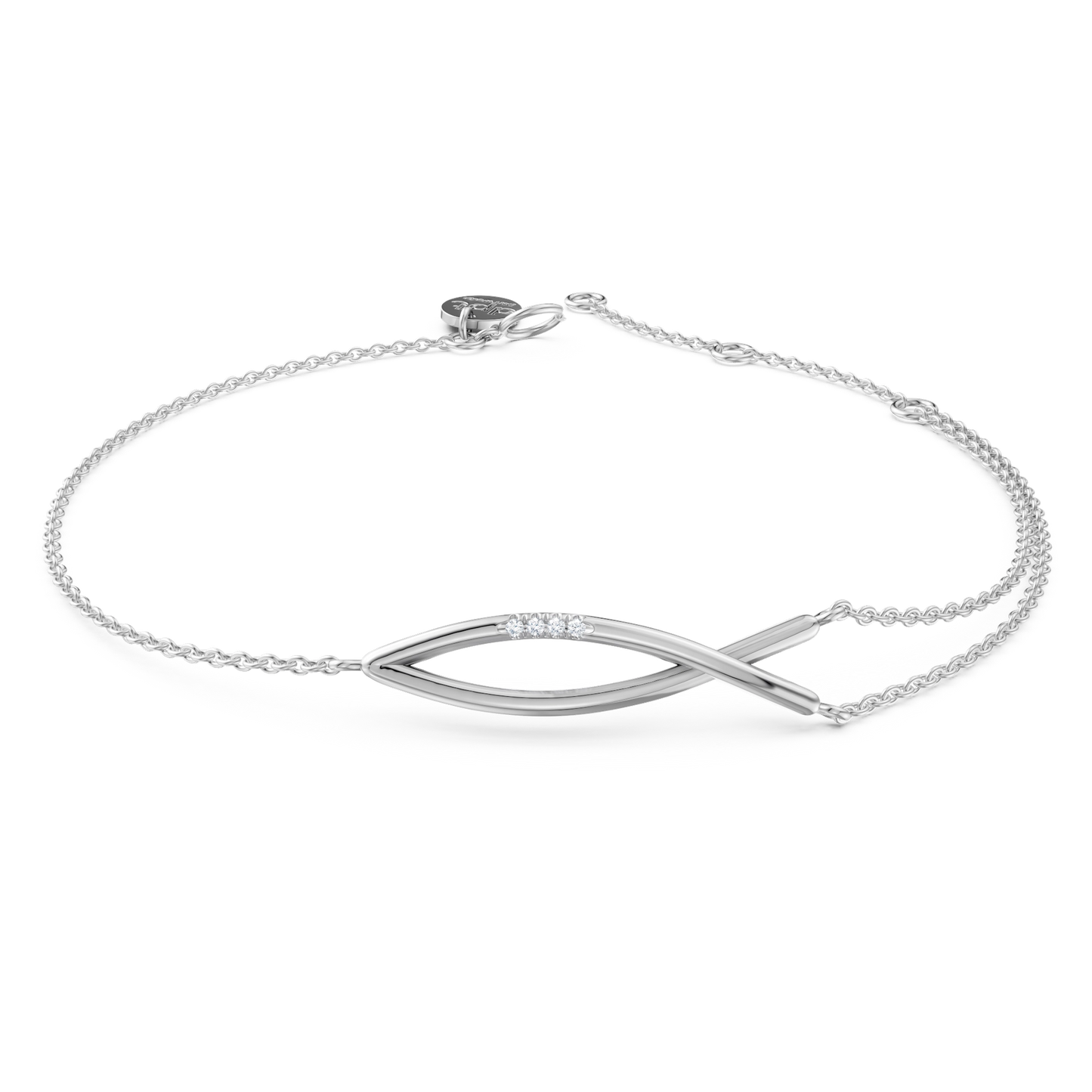Bracelet Everly argent et diamants