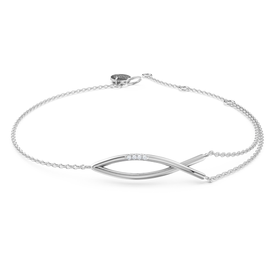 Bracelet Everly argent et diamants