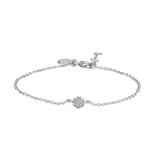 Bracelet First Flower argent et diamants