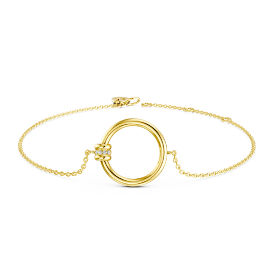 Bracelet Hardy PVD doré et diamants