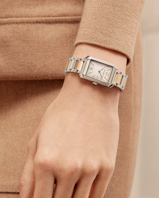 Montre Hampton acier or rose