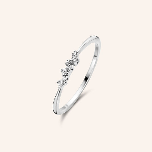 Bague Sari argent et diamants