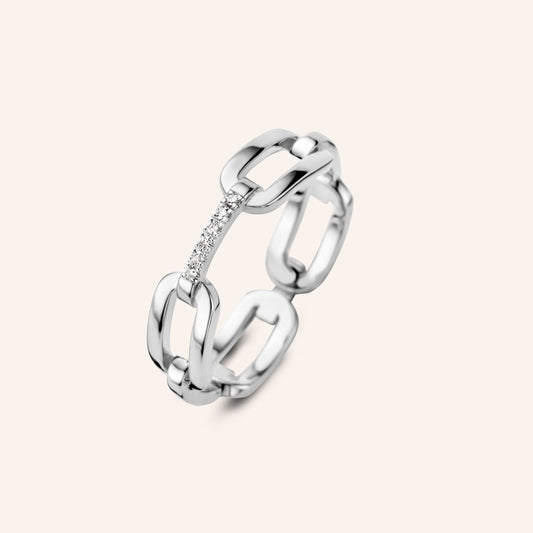 Bague Unchain argent et diamants