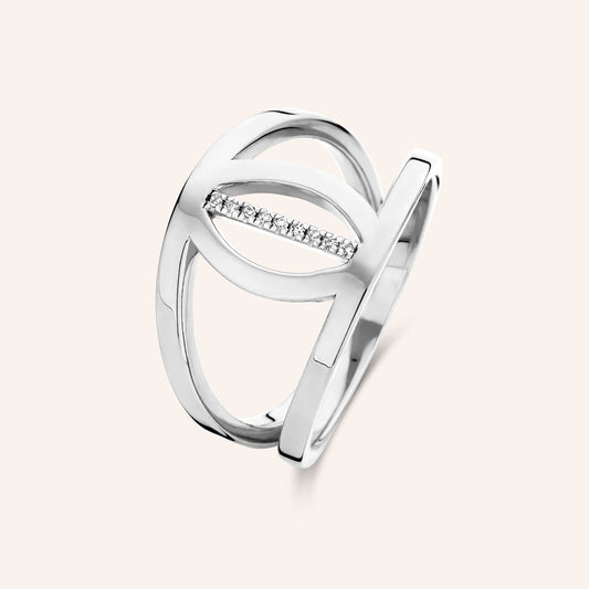 Bague Dash argent et diamants