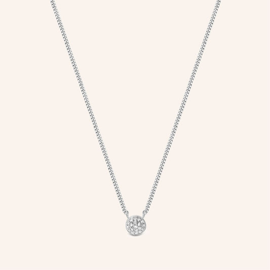 Pendentif Galaxy argent et diamants