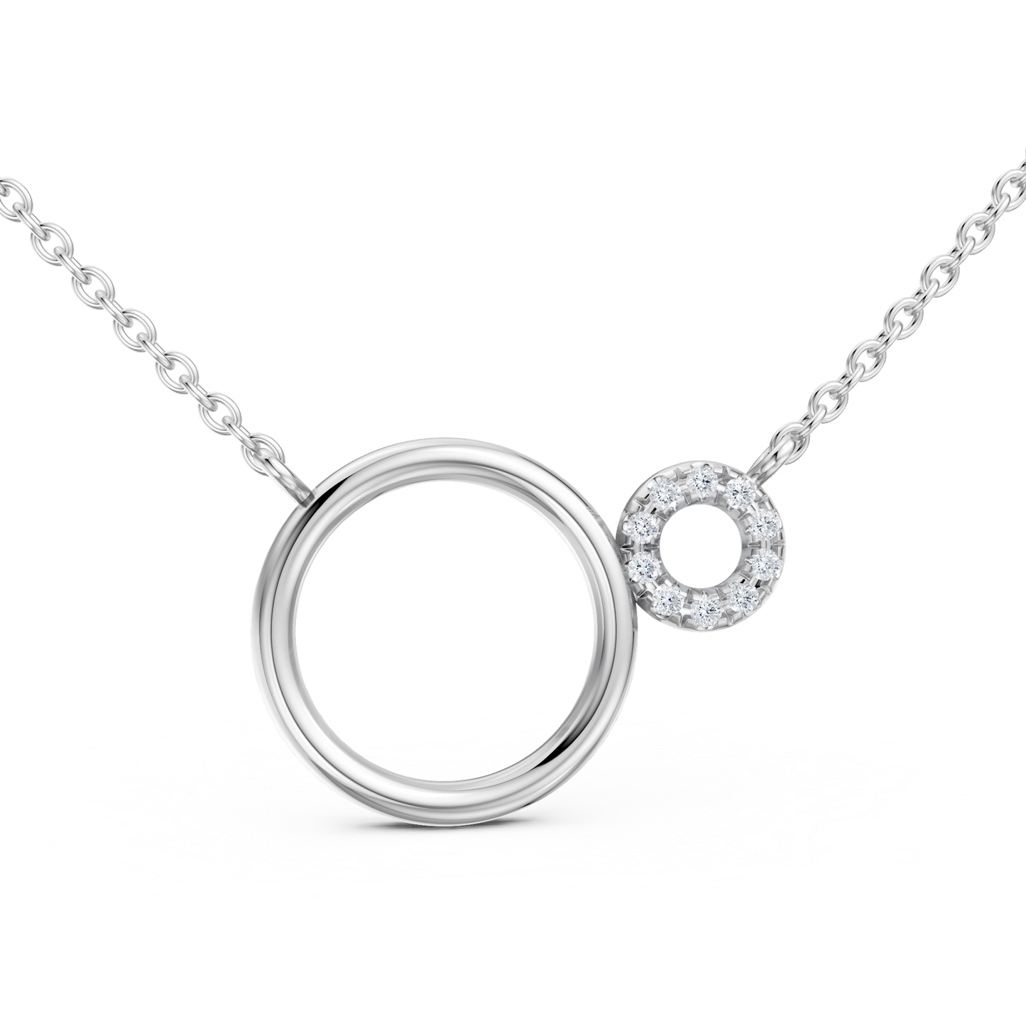 Pendentif Mercury argent et diamants