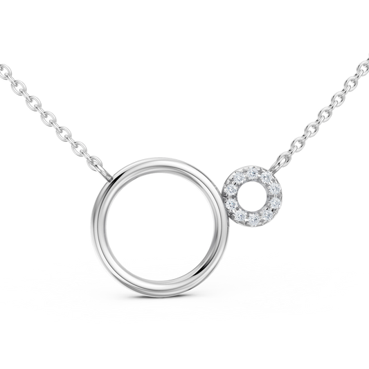 Pendentif Mercury argent et diamants