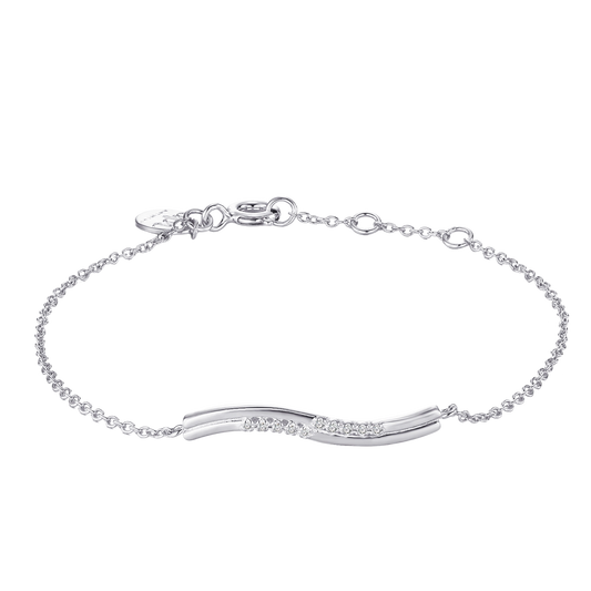 Bracelet Ondine argent et diamants