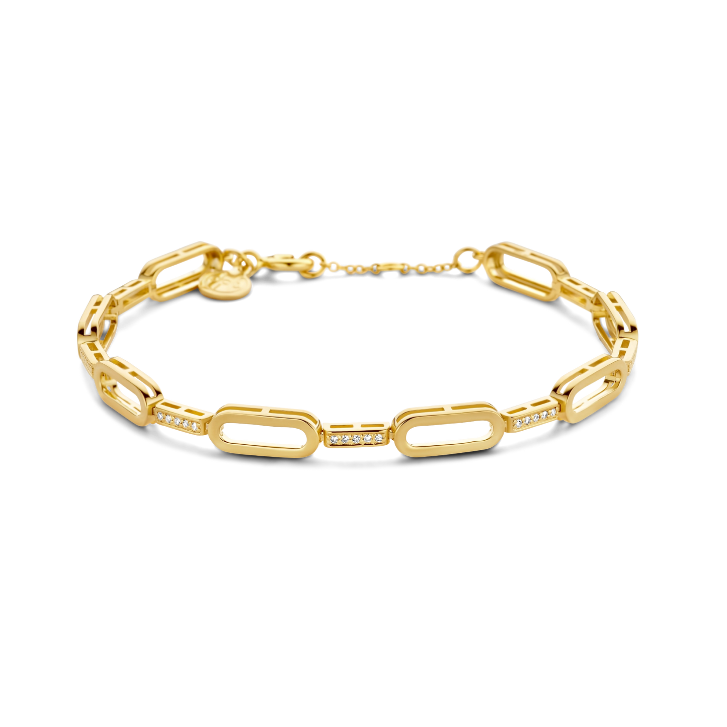 Bracelet Unchain PVD doré et diamants