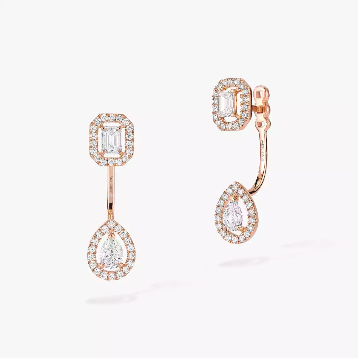 Boucles d'oreilles My Twin Toi & Moi or et diamants