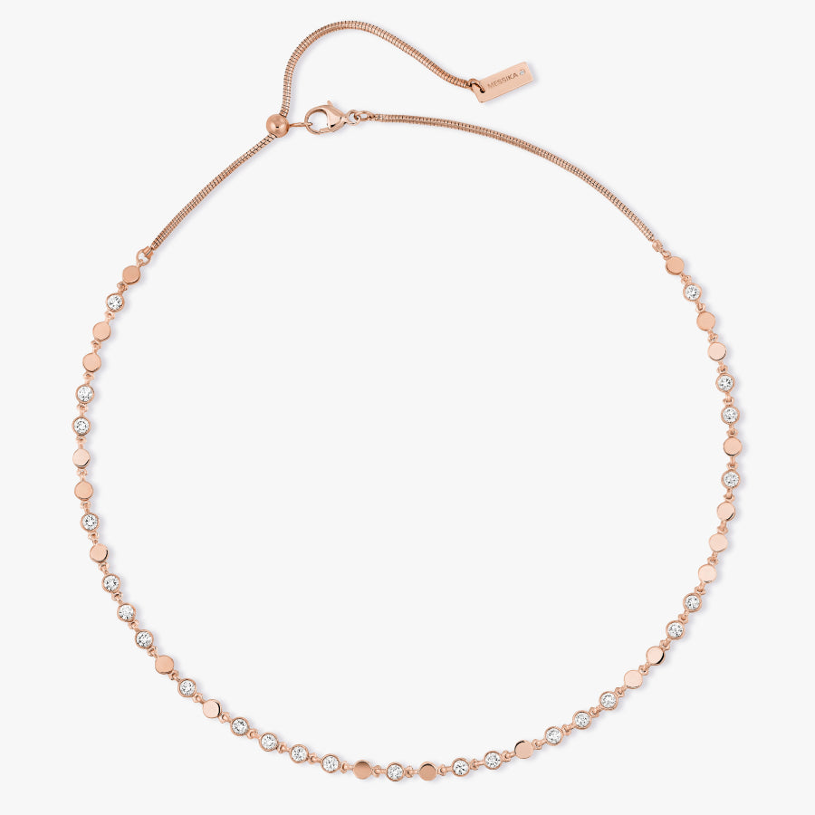 Collier D-Vibes petit modèle or et diamants