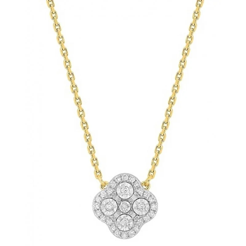 Collier Jardin Précieux petit modèle or jaune et diamants