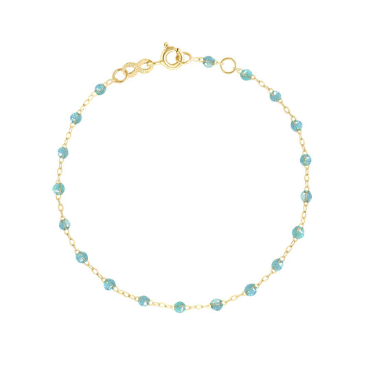 Bracelet Gigi Classique Aqua or jaune 17cm