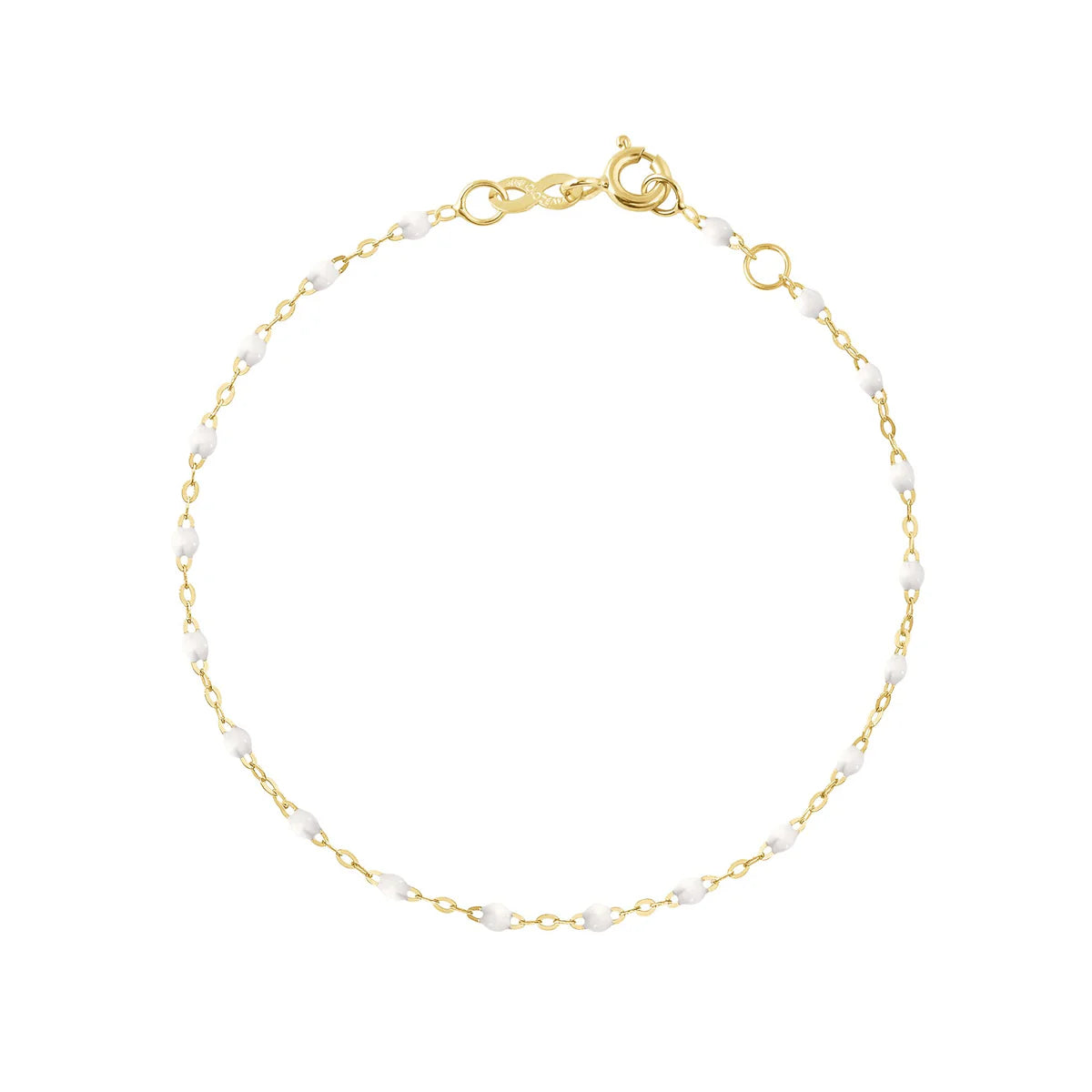 Bracelet Gigi Classique Blanc or jaune 17cm